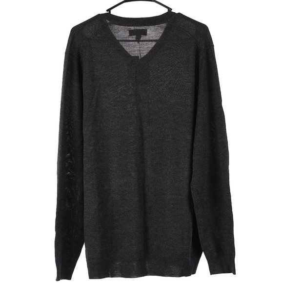 Club Room Gray Merino Wool Blend V-Neck Men's XL Lightweight Sweater - Picture 7 of 7